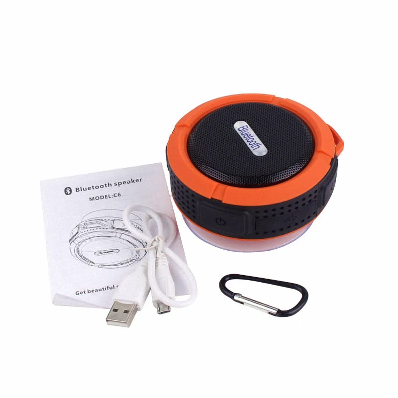 Out Door Bass stereophony bt speaker Wireless hands free with Mountaineering hook (EB078) - ANKUX.COM