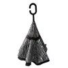 Double Layer Wind Proof,UV Proof Reversible Folding Reversed Umbrellas Travel Umbrella with C Shape Handle and Carrying Bag