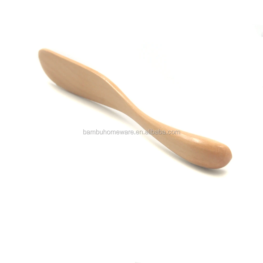 Novelty Eco Friendly Cheese Knives Small Butter Knife Reusable Wooden Butter Knife
