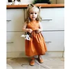 AL2416I Solid color ruffles vest dresses for girls infant clothing super cute baby clothes european