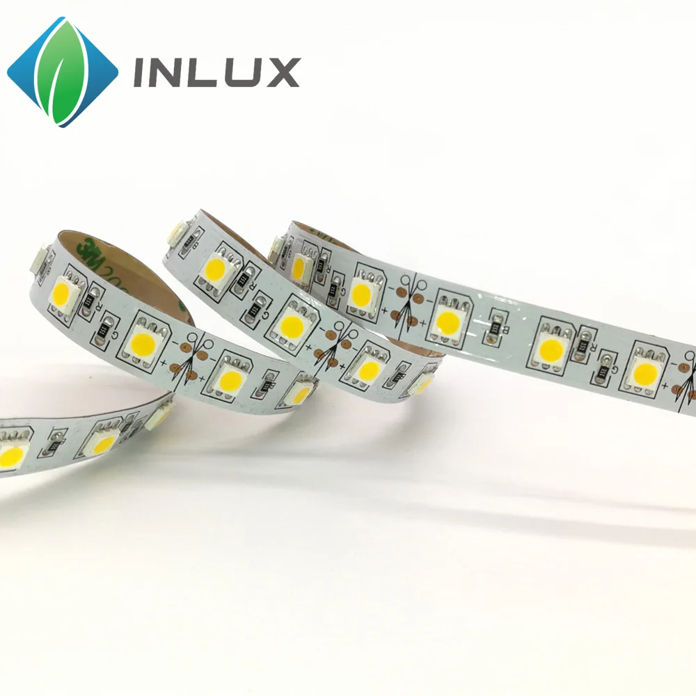 shenzhen inlux factory wholesale 3M tape Adhesive LM561C SMD 5050 3528 5730 LED strip Light IP20 tape light