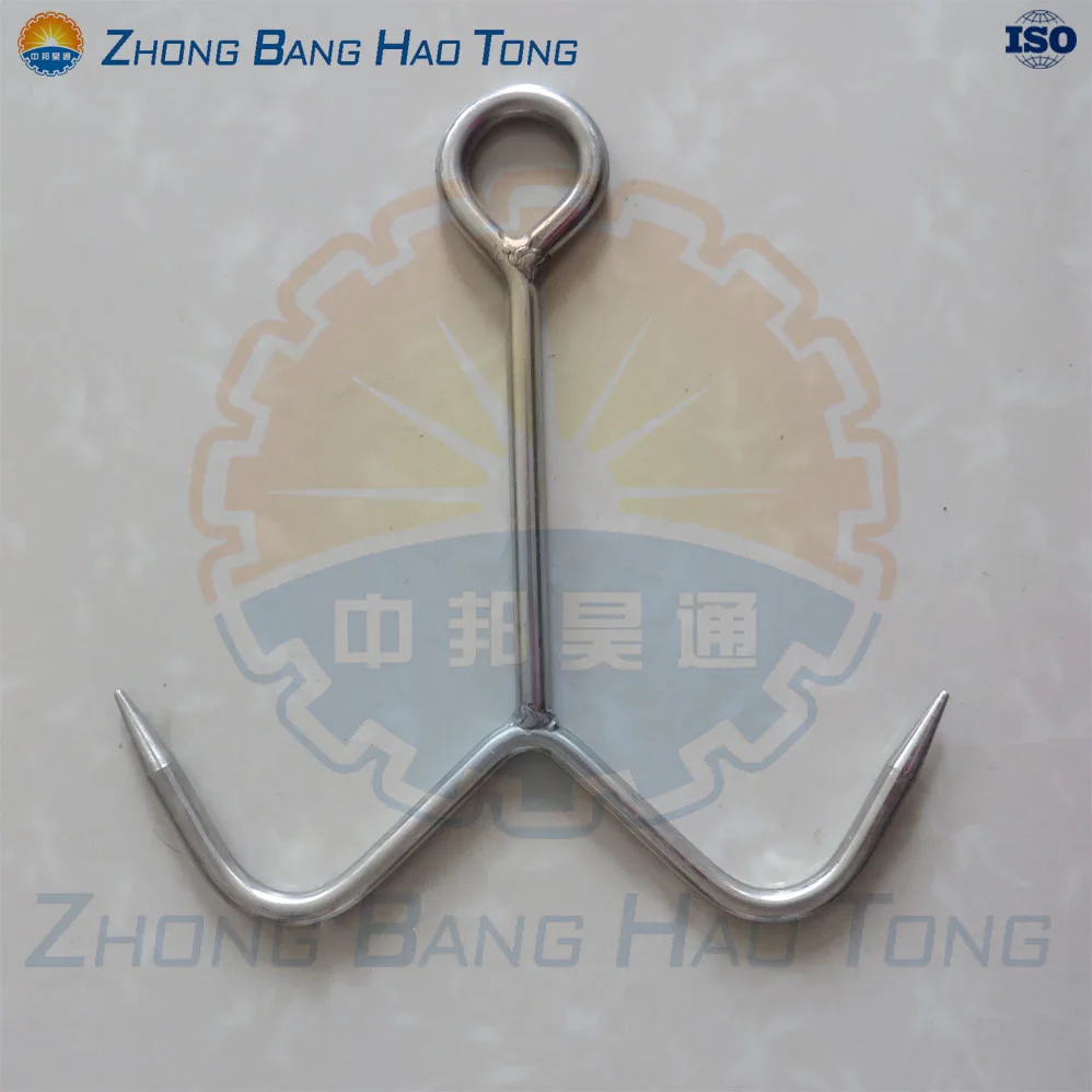 Goat Slaughter House Sheep Carcass Hanging Hooks Rolling Meat Trolly