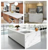 Calacatta White Artificial Luxury Kitchen Vanity Quartz Countertop