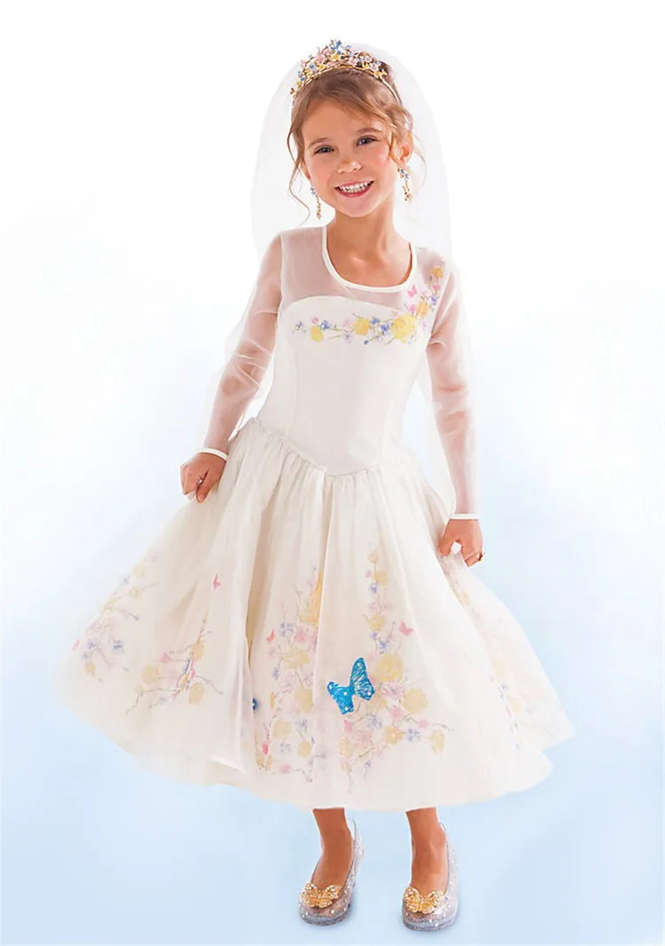 2016 Girl s Cinderella font b Dress b font Limited Edition Costume font b Children b