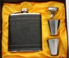 Color box packaging 7oz stainless steel hip flask wine bottle