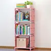 Modern 3 Tier Kids Plastic Bookshelf Cube Bookcase