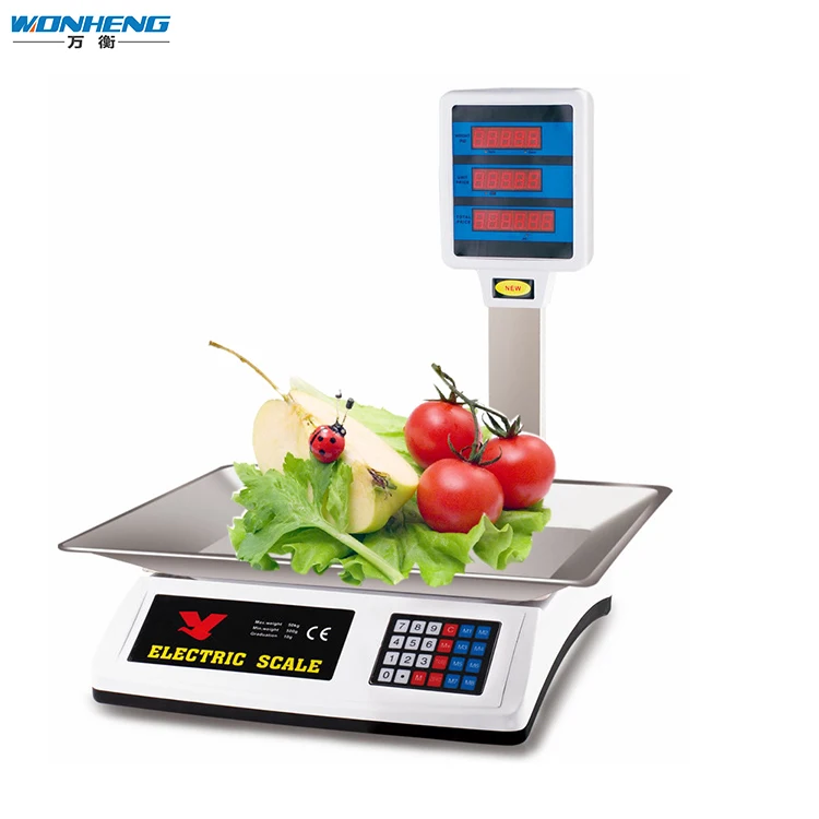 Attractive Price Battery Hanging Meat Weighing Price Computing Scale