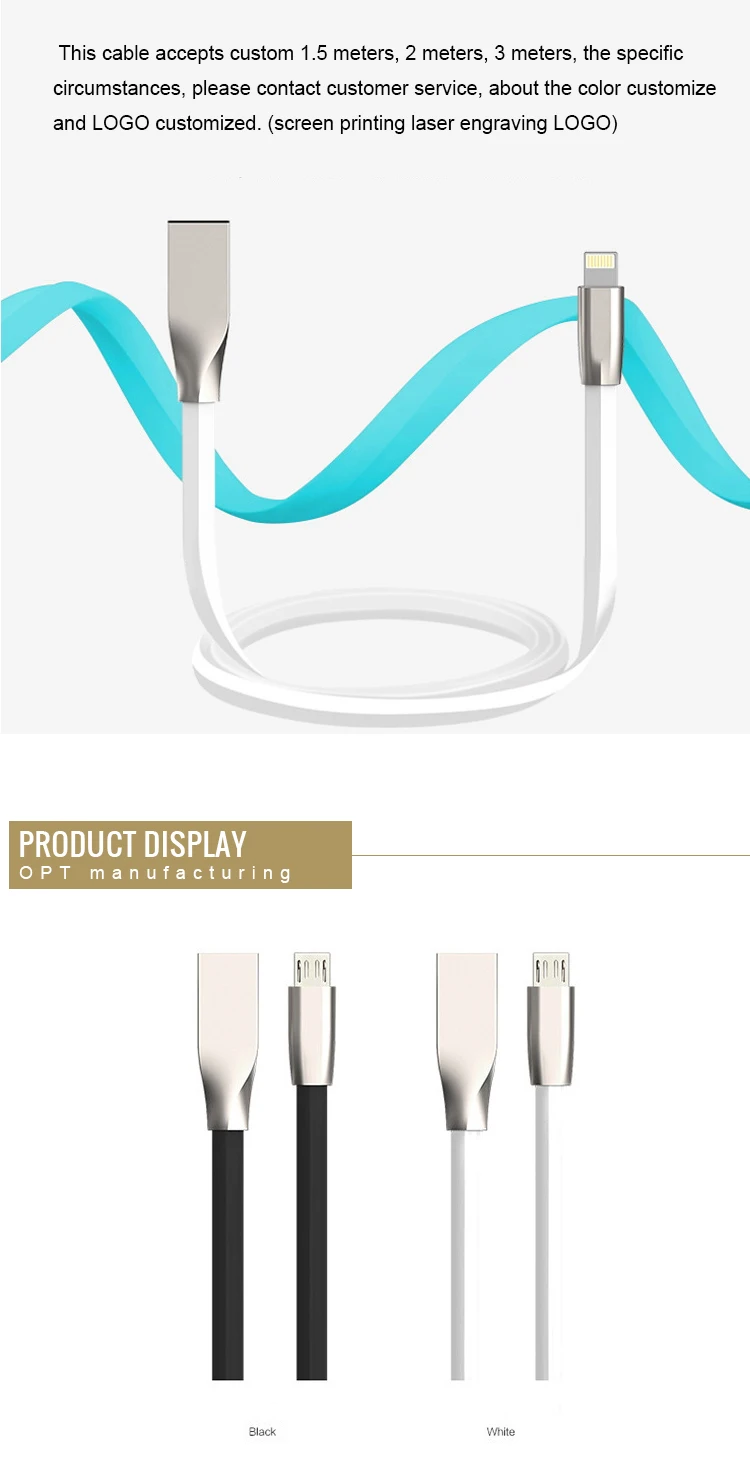 Shenzhen electric cable phone charger usb 3.1 type c cable for smartphone,for android