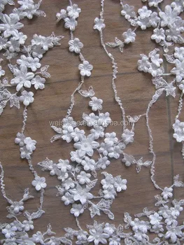 fabric and lace flowers