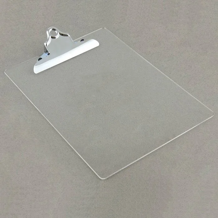 Custom Simple Design Oblong Clear Acrylic Clipboard Buy Acrylic