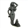Cast Iron Wall Mermaid Hooks Rustic Brown Pool Bath Nautical