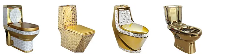 Chaozhou ceramic toilet bowl gold color