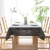 High quality cotton and linen blended solid color woven light tissue tablecloth