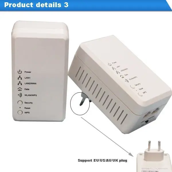 500mbps Wifi Plc Router Wifi Network Wireless Cpe With Poe Adapter