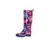 Top selling plastic half tall rain boots for woman