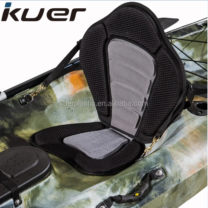 NEW DELUXE MOLDED KAYAK SEAT SIT-ON-TOP  WITH STORAGE BACK PACK. 2 ROD HOLDERS 