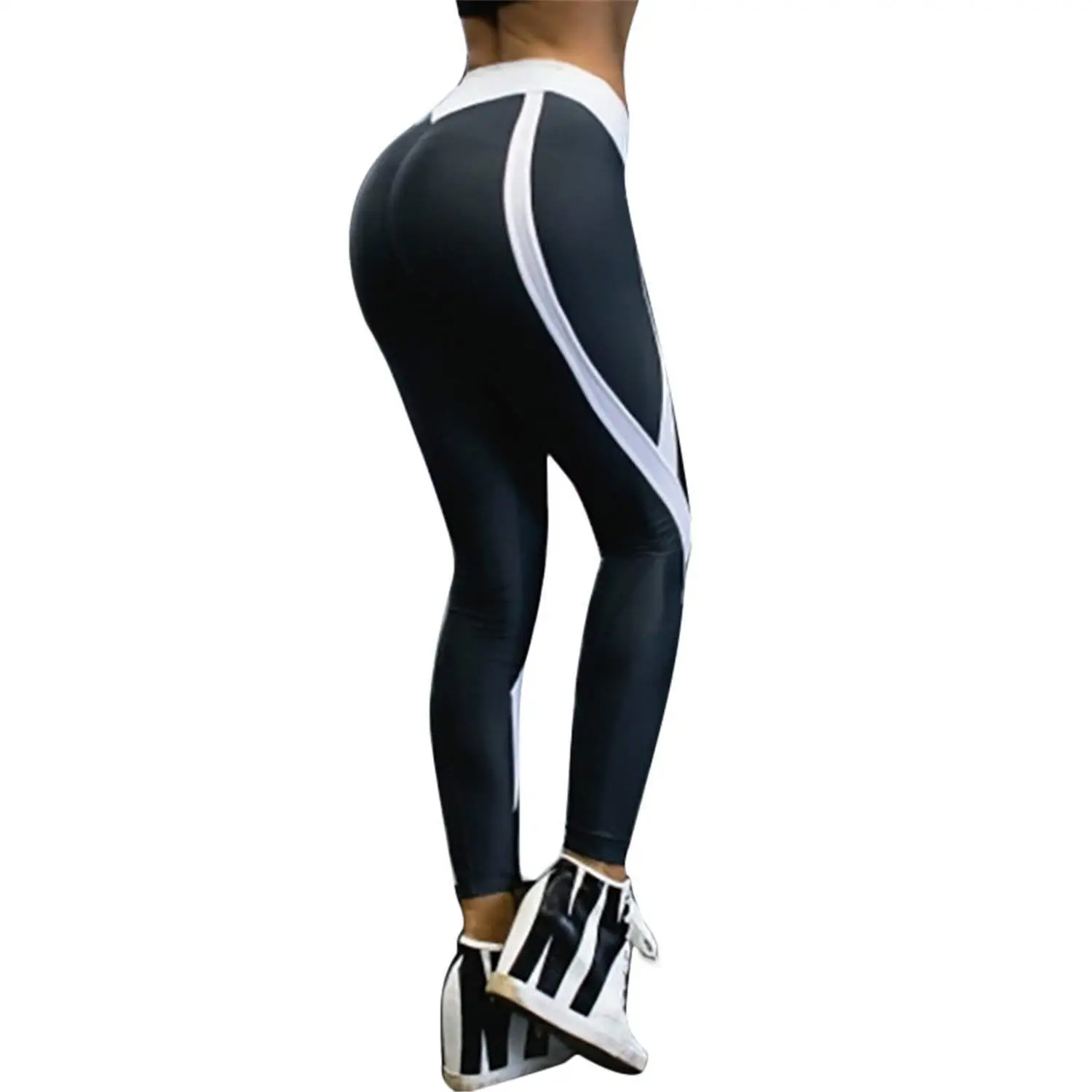 KEBINAI Athletic-leggings Kebinai Push up Leggings Women Sportswear Patchwork Legging Jeggings