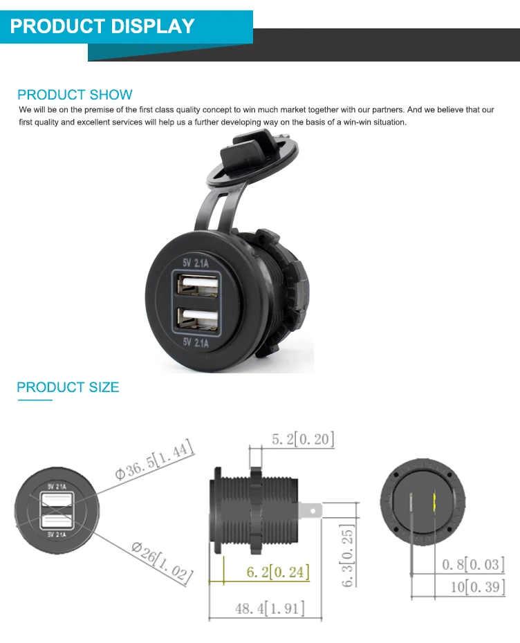 4.2A USB Socket