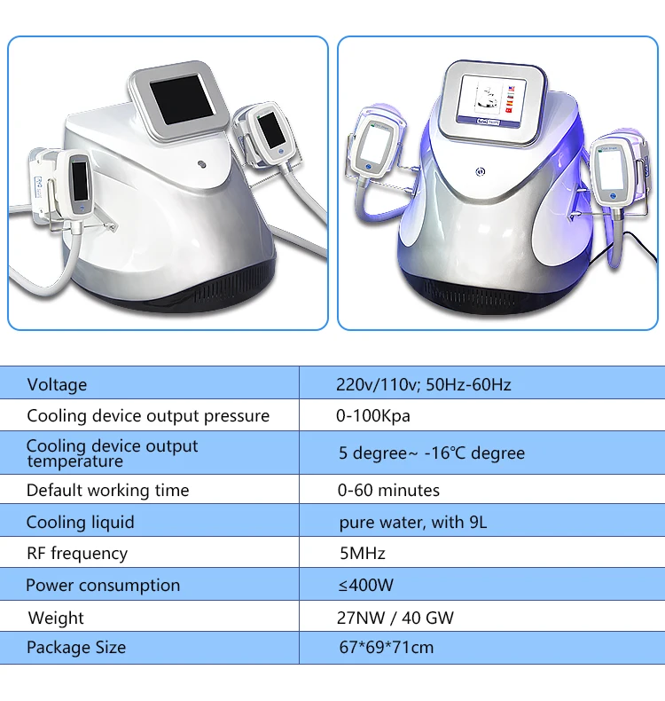 Dual handle work at the same time Criolipolisis machine fat freezing cellulite remove equipment