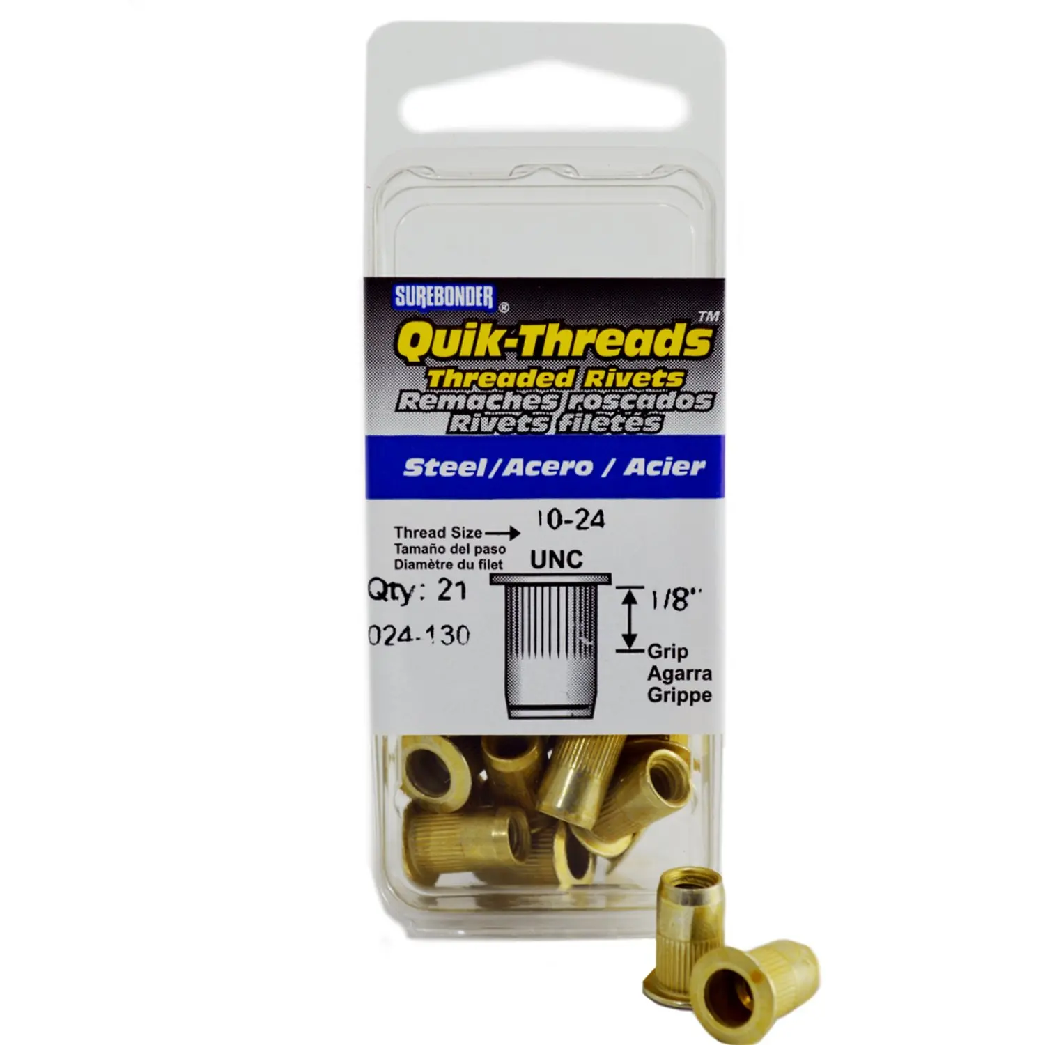 7//16 O.D 15-Pack The Hillman Group 57160 1//4-20 Threaded Insert Nylon