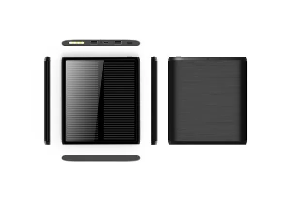 square ulrta thin external battery rechargeable outdoor solar power bank - ANKUX.COM