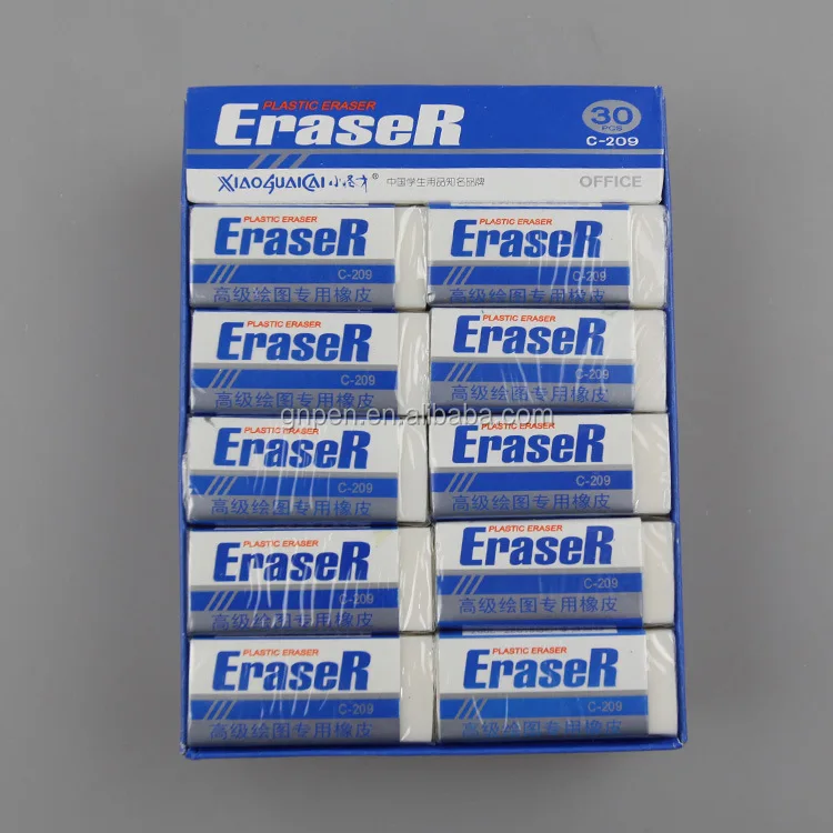 Professional Office White Eraser For School Students Pencil Plastic
