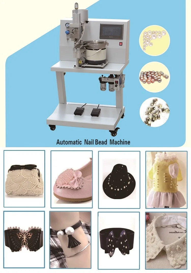 Automatic Nail Riveting Embroidery Pearl Drilling Machine