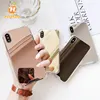 6 7g 8 plus Xs max Four air bag Shockproof Transparent TPU Mirror Back Cover Case For iPhone 6s 7 8g X for samsumg