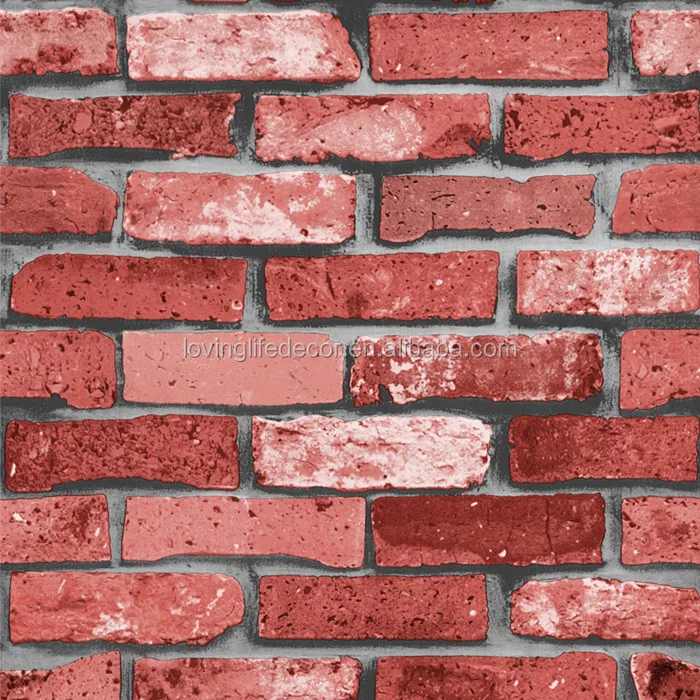 Red Brick Harga Wallpaper Plafon  And Brick Import Wall 