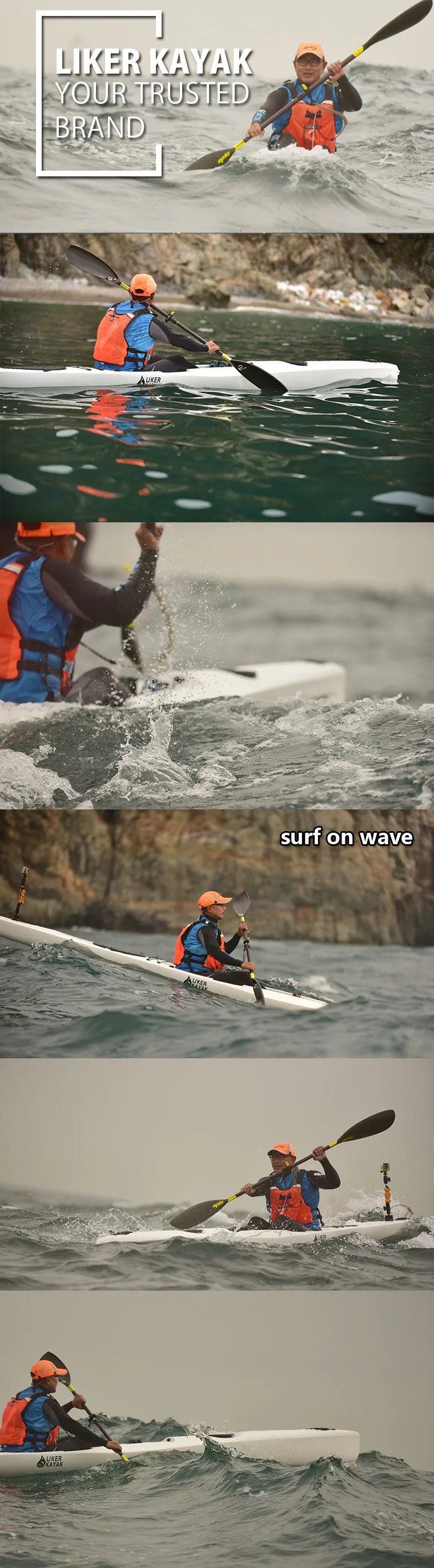 2018 professional plastic surfski kayak light racing surf