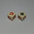Free shipping Exclusive NEW 2pcs 6 sided16mm ROUND corners special D6 dice for board game accessories