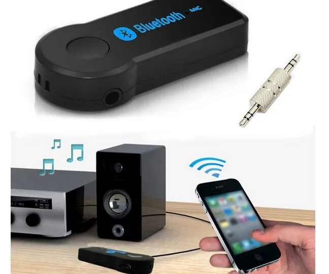 Hot Item Wireles Bluetooth 3.5mm Car AUX Audio Stereo Music Receiver Adapter+Mic