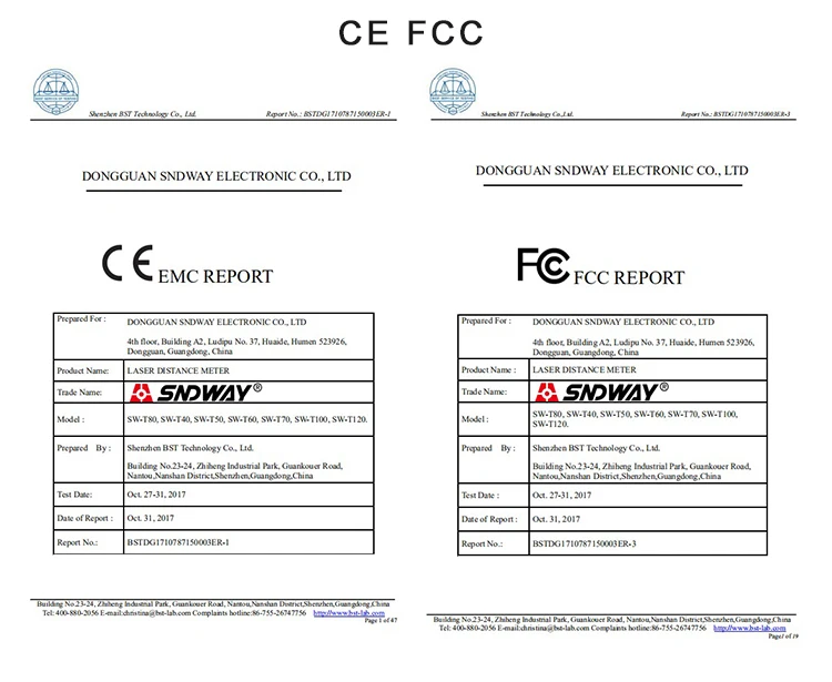 CE FCC REPORT