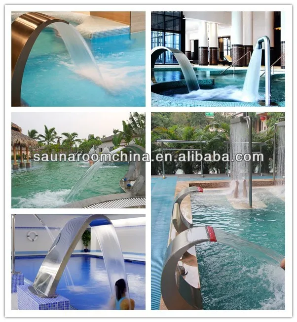 Swimming And Spa Pool Stainless Steel Fully Covered Outdoor Pool Shower