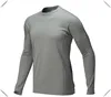 plain basic design Custom made Dry-fit polyester spandex blended long sleeve fishing t shirts wholesale for outdoor