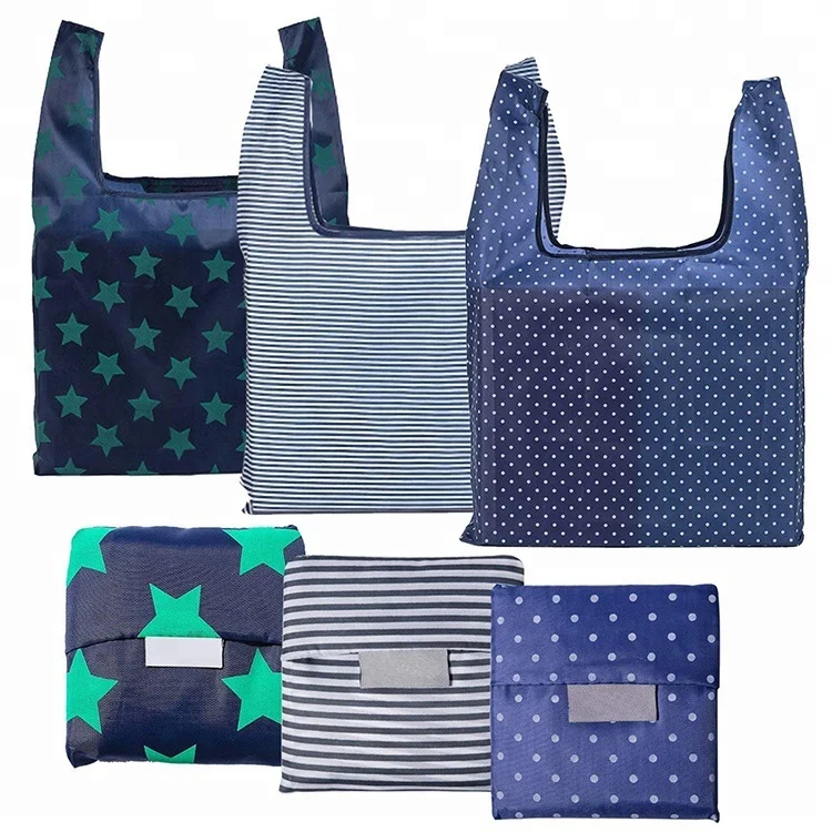 2019 Factory Wholesale Polyester Foldable Grocery Bag Custom Nylon ...