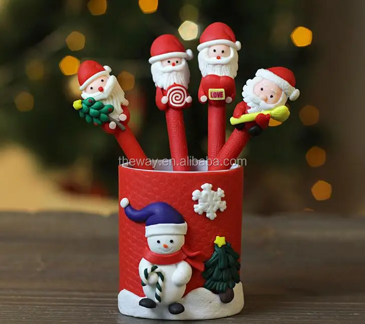 Lucu Buatan Tangan Tanah Liat Polimer Karakter Pena Organizer Pemegang Besar Untuk Natal Saham Hadiah Buy Chrismas Hadiah Tanah Liat Pencilholder 3d Penholder Product On Alibaba Com