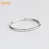 Paypal accepted Alibaba New Arrival thin shiny polished minimal silver circle ring jewelry(SRA-061)