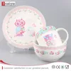 Customize durable and cheap new bone china ceramic dinner ware for children