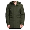 Plain Long Thin Multi pocket Hooded Waterproof Mens Wind Proof jacket