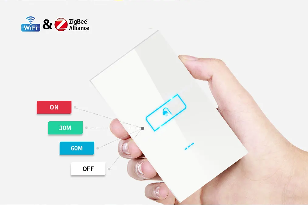 Popular in Israel 8 group timer water heater smart switch zigbee technical Lanbon smart touch switch support google home - ANKUX.COM