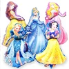 Wholesale princess doll frozen helium foil cartoon balloon for party birthday wedding decoration