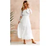 White Plus Size Lace Mermaid Bodycon Short Dress Woman Spring Autumn Long Bell Sleeve Patchwork Elegant Ladies Dresses