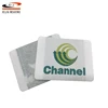 Highly cost effective custom size standard embroidered adhesive back woven patches