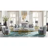 custom designs modern gray luxury furniture living room setentertainment wooden fabric sofa chair unit set