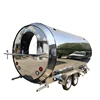 Stainless steel hot sale 4 wheels food truck used in USA food festivals best to buy food trailer produced by workshop