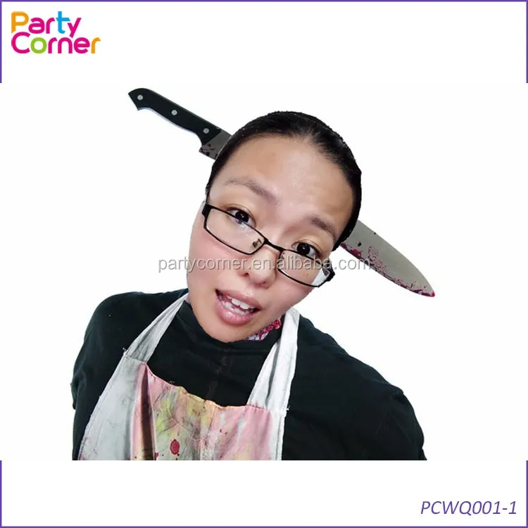 Halloween Fake Knife Through Head Horror Scary Headband Buy Halloween