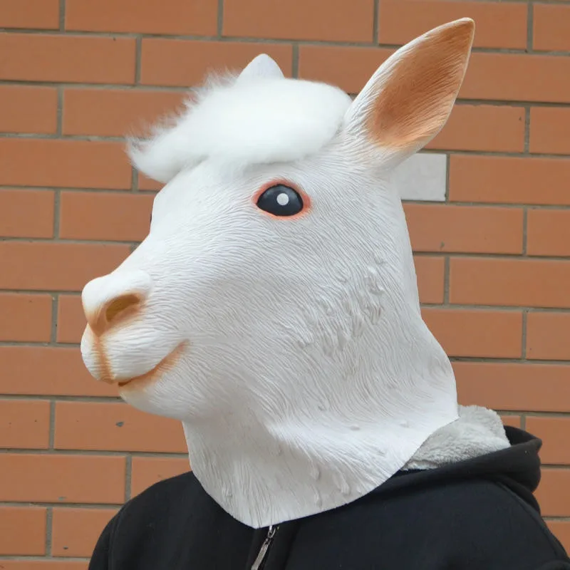 Uchome Deluxe Novelty Halloween Costume Party Latex Animal Head Mask