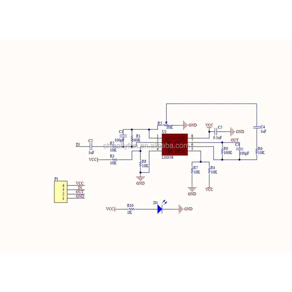 Lm358 внутренняя схема