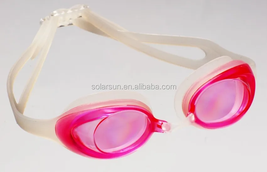 Free sample factory supply UV protect myopia mirrored swimming goggles with earplugs
